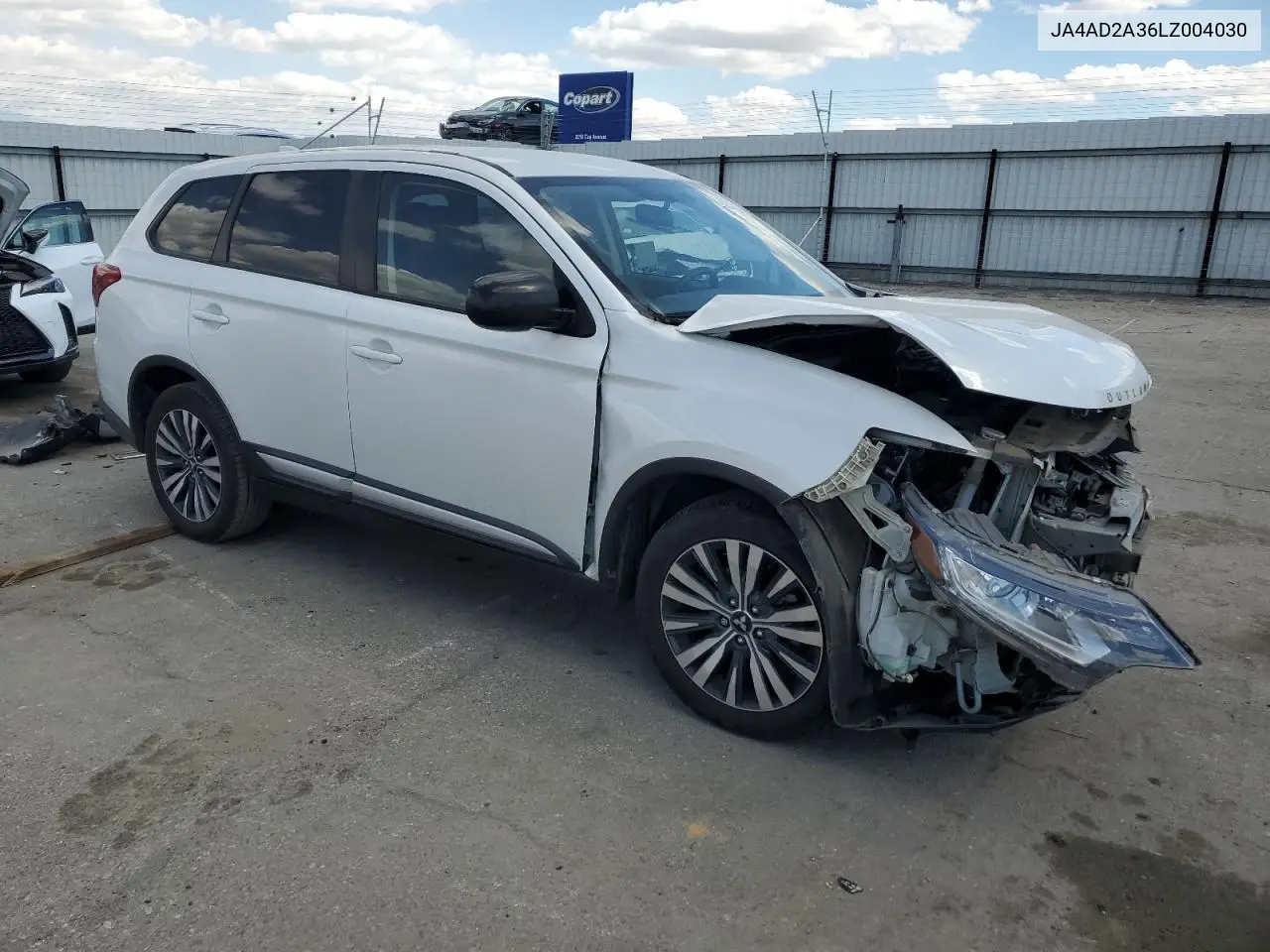 2020 Mitsubishi Outlander Es VIN: JA4AD2A36LZ004030 Lot: 56930015