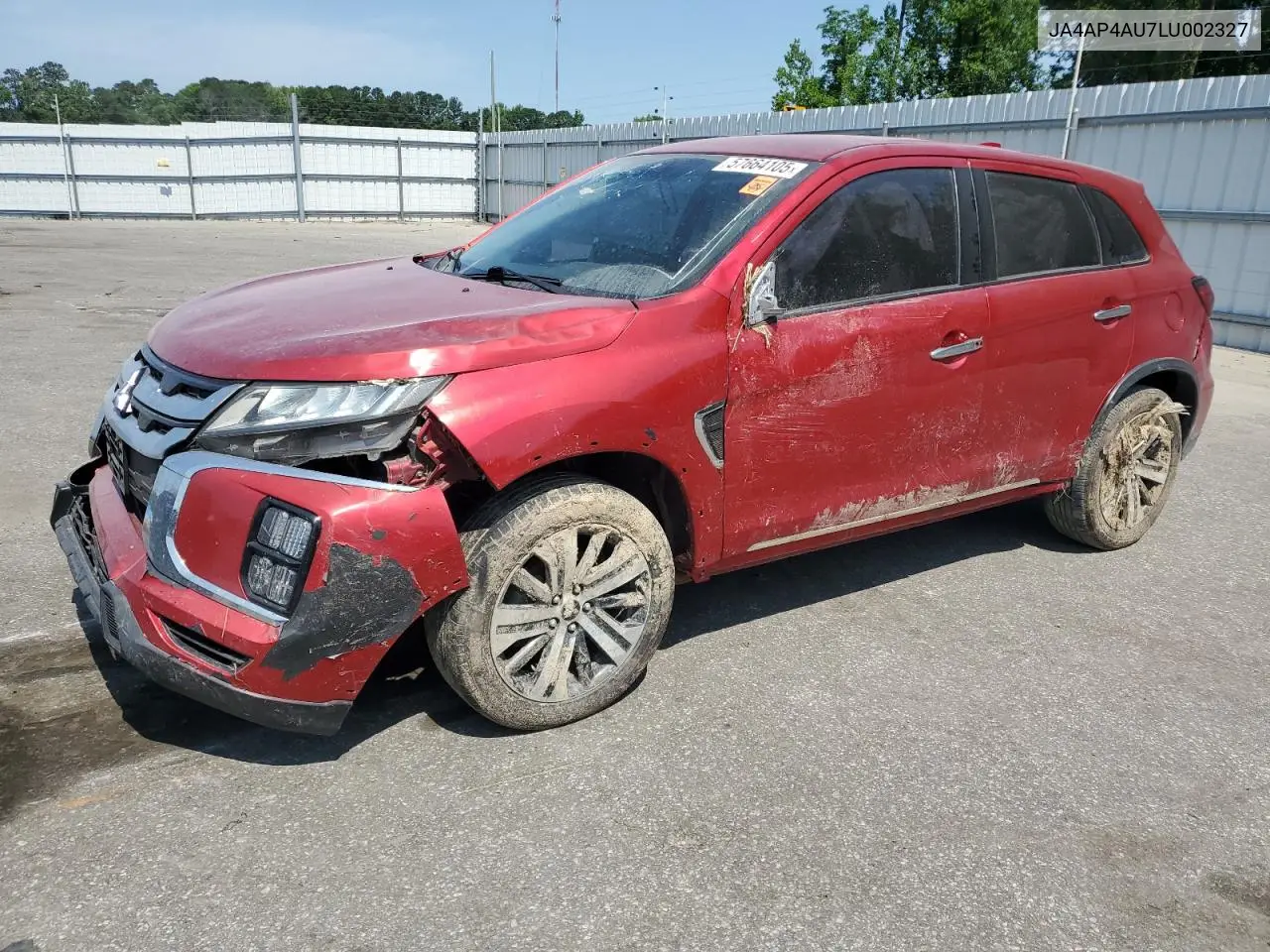 2020 Mitsubishi Outlander Sport Se VIN: JA4AP4AU7LU002327 Lot: 57664105