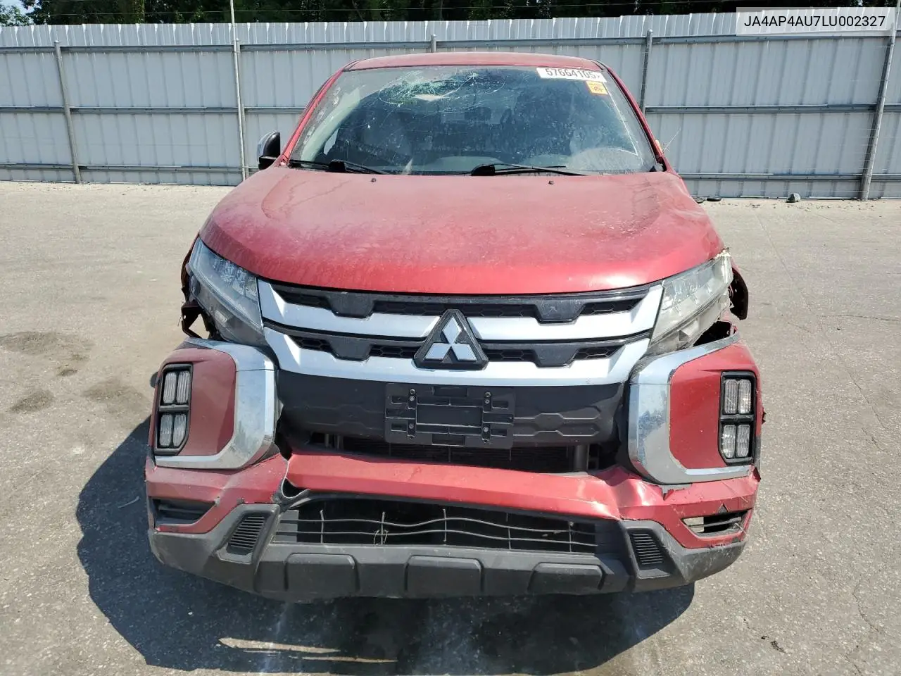 2020 Mitsubishi Outlander Sport Se VIN: JA4AP4AU7LU002327 Lot: 57664105