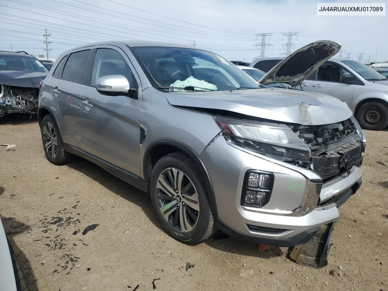 2021 Mitsubishi Outlander Sport Es VIN: JA4ARUAUXMU017089 Lot: 52875795