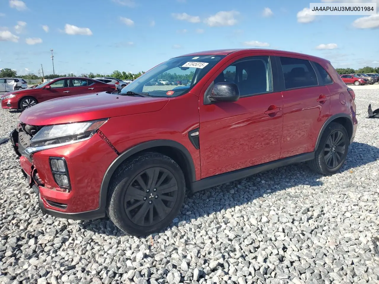 2021 Mitsubishi Outlander Sport Es VIN: JA4APUAU3MU001984 Lot: 57045315