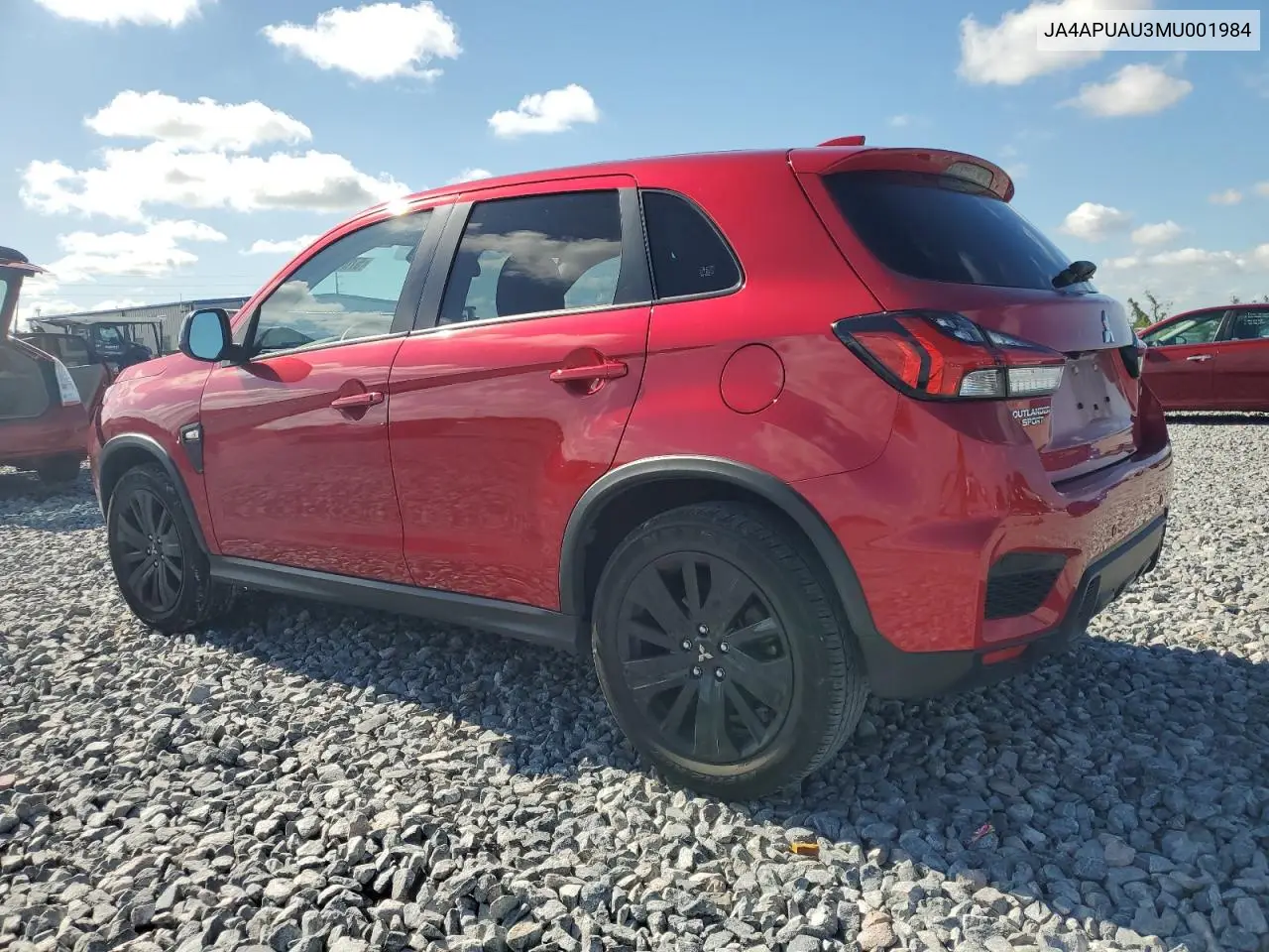 2021 Mitsubishi Outlander Sport Es VIN: JA4APUAU3MU001984 Lot: 57045315