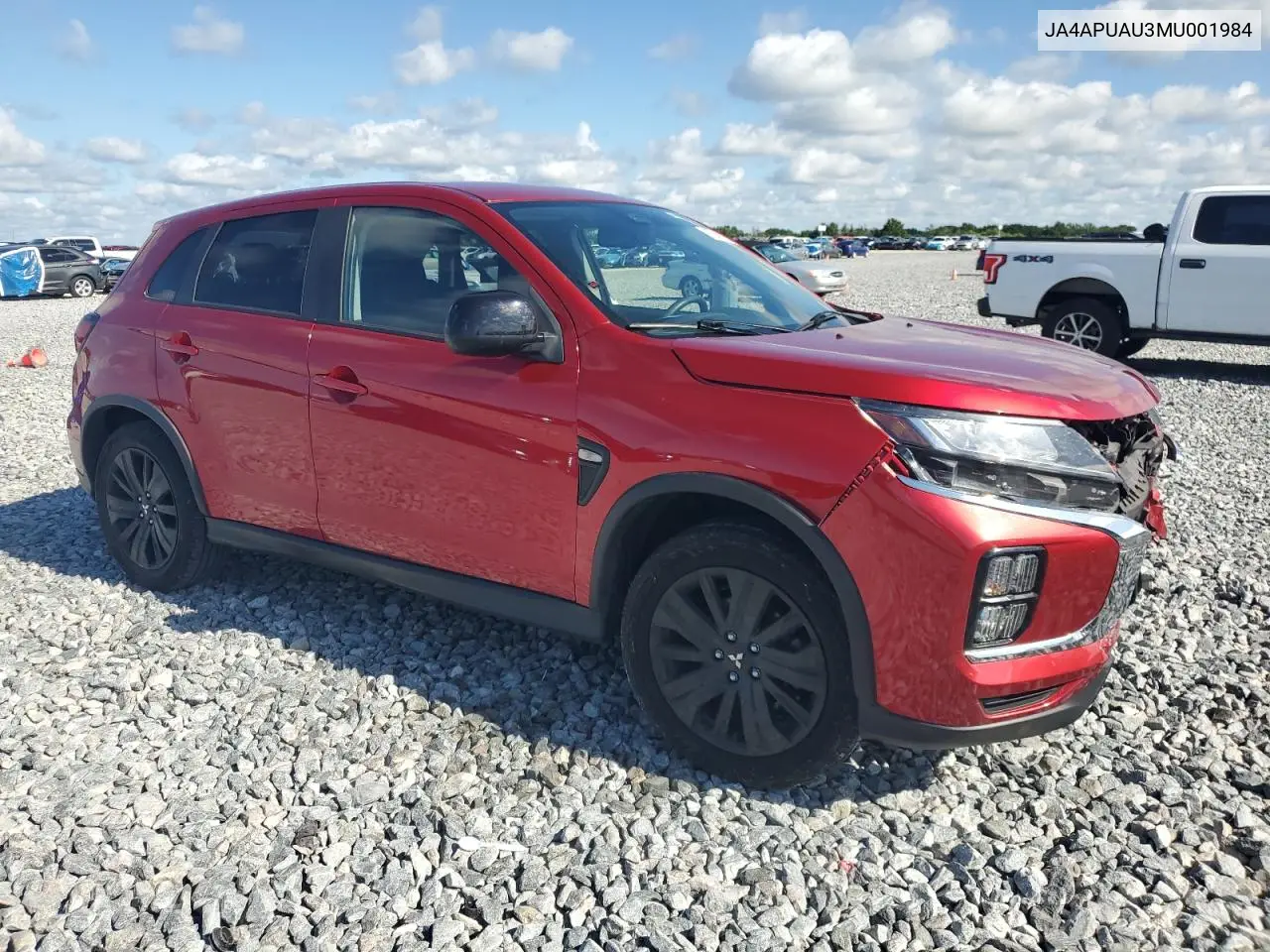 2021 Mitsubishi Outlander Sport Es VIN: JA4APUAU3MU001984 Lot: 57045315
