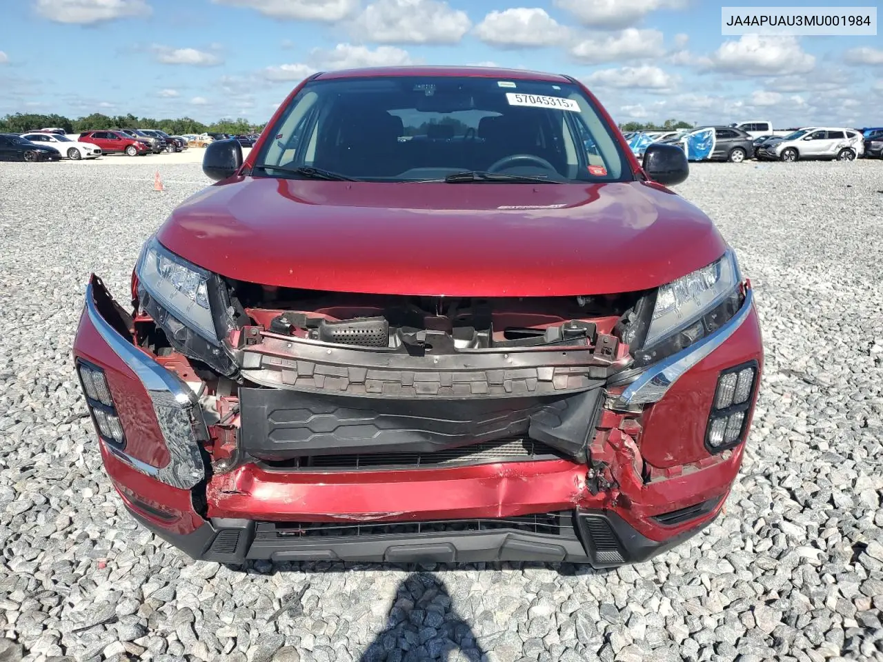 2021 Mitsubishi Outlander Sport Es VIN: JA4APUAU3MU001984 Lot: 57045315