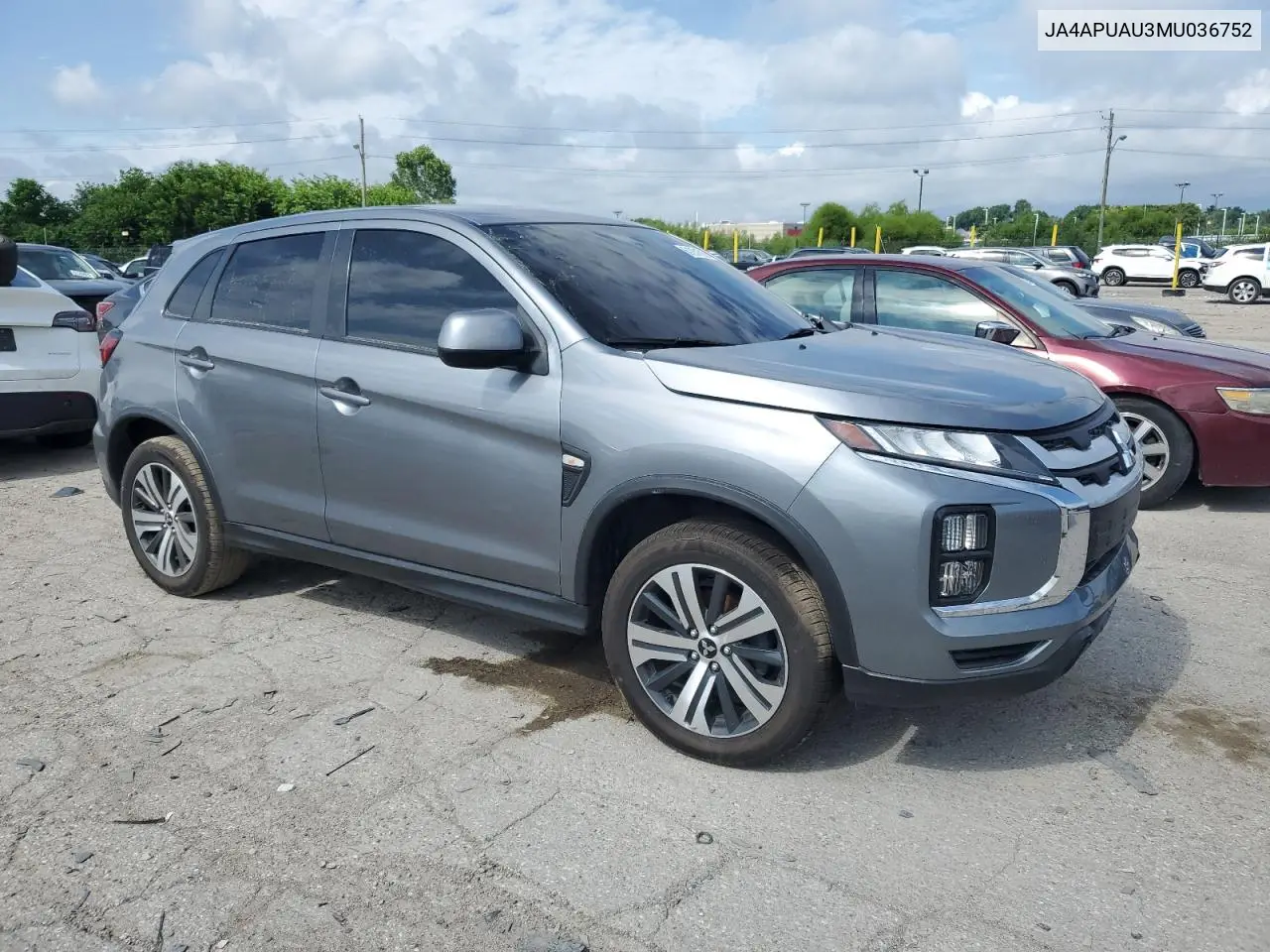 2021 Mitsubishi Outlander Sport Es VIN: JA4APUAU3MU036752 Lot: 61231355
