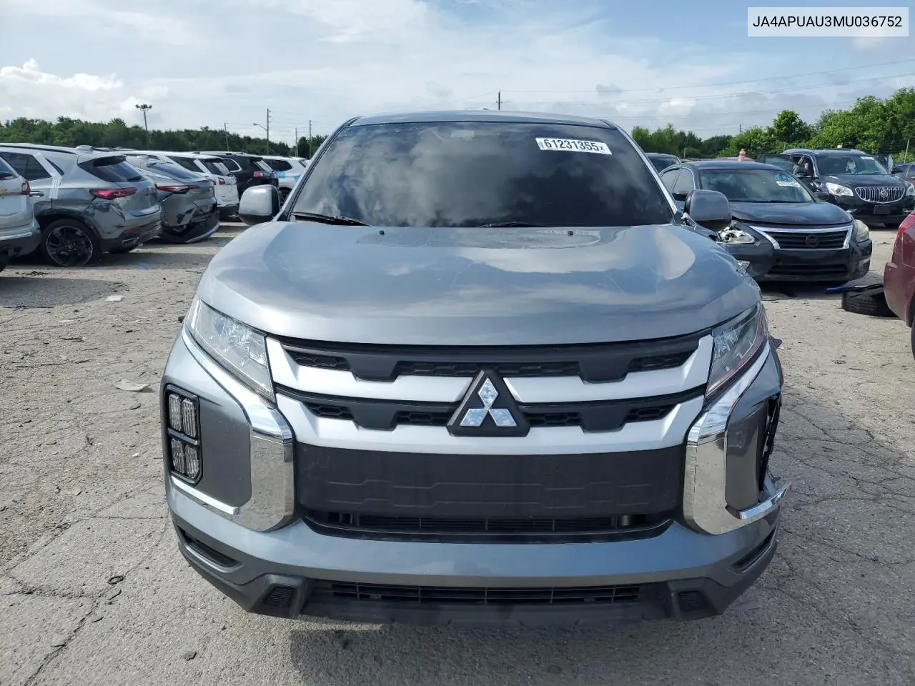 2021 Mitsubishi Outlander Sport Es VIN: JA4APUAU3MU036752 Lot: 61231355