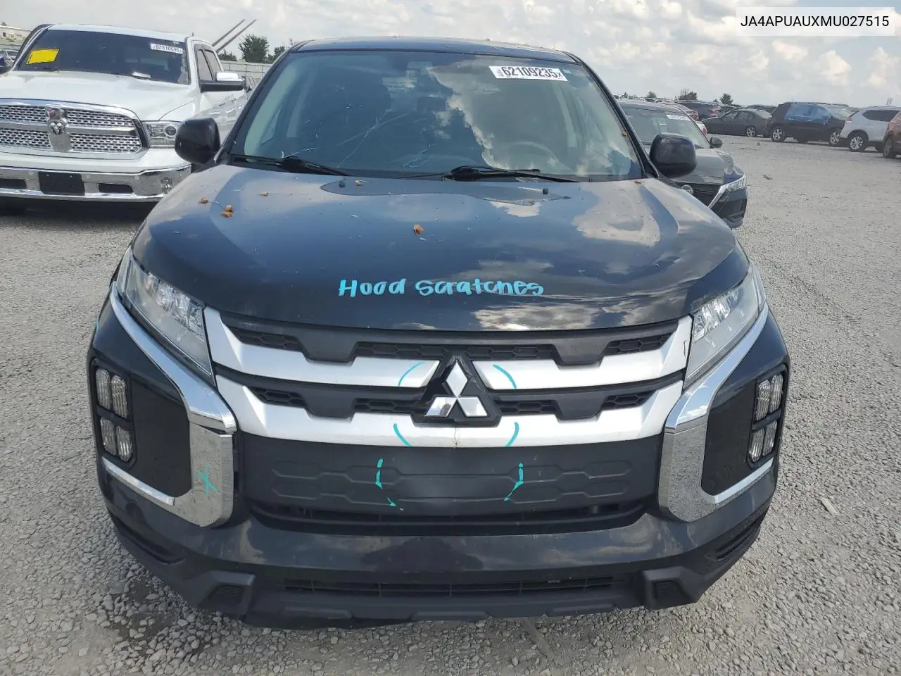 2021 Mitsubishi Outlander Sport Es VIN: JA4APUAUXMU027515 Lot: 62109235