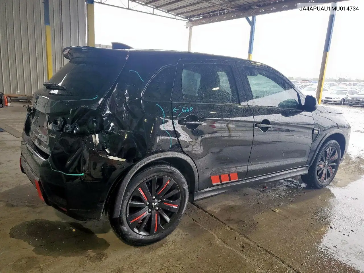 2021 Mitsubishi Outlander Sport Es VIN: JA4APUAU1MU014734 Lot: 62986915
