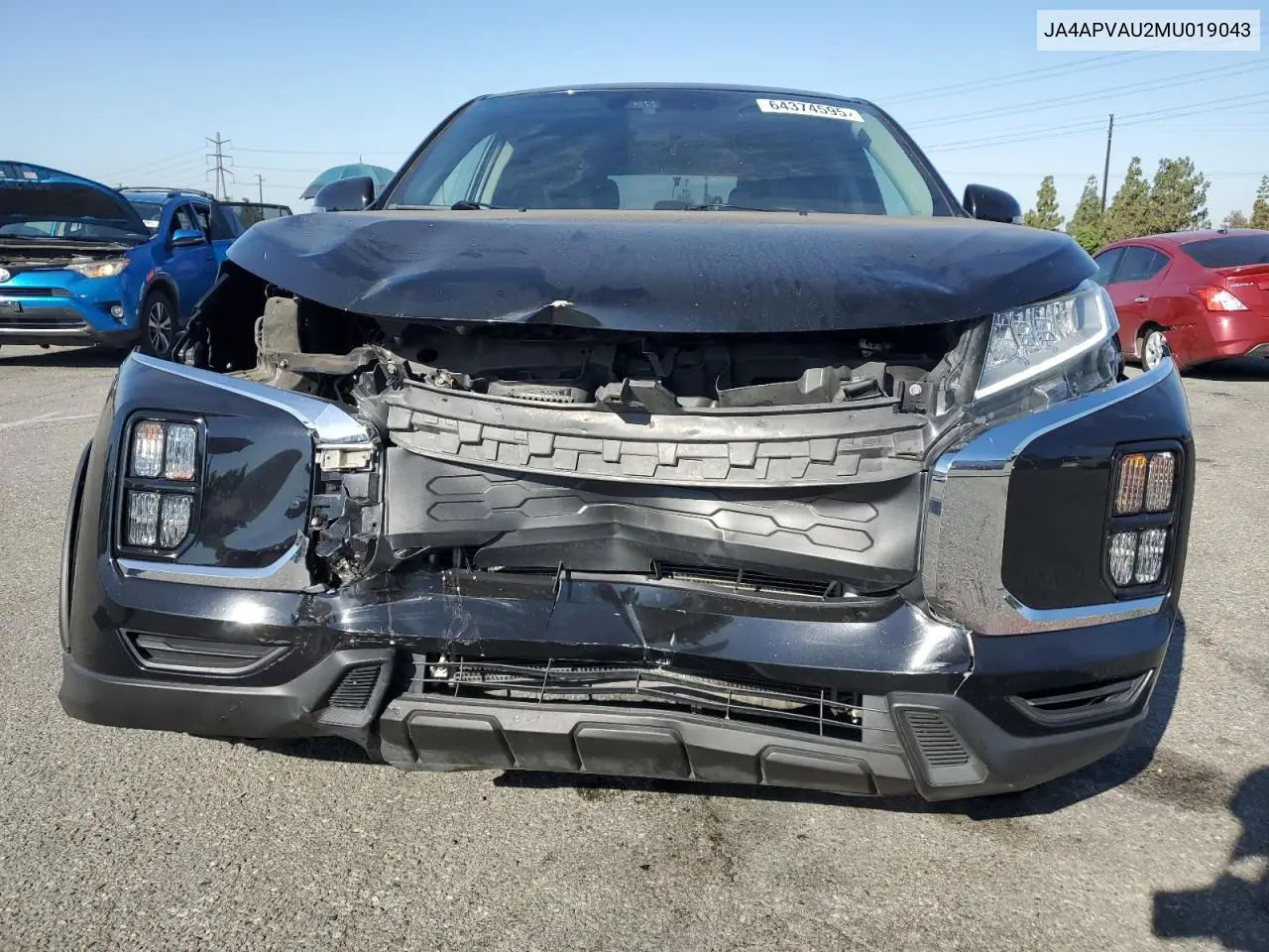 2021 Mitsubishi Outlander Sport Se VIN: JA4APVAU2MU019043 Lot: 64374595
