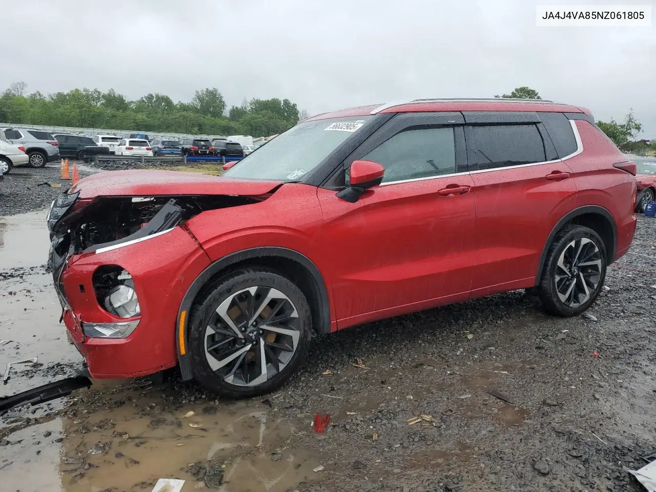 2022 Mitsubishi Outlander Sel VIN: JA4J4VA85NZ061805 Lot: 56632905