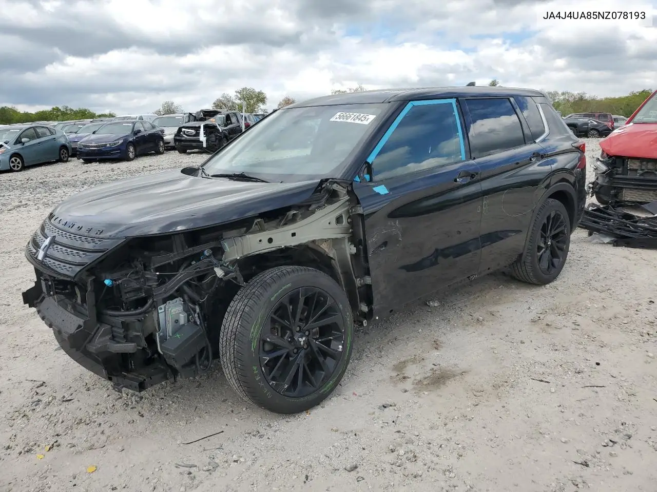 2022 Mitsubishi Outlander Se VIN: JA4J4UA85NZ078193 Lot: 56661845