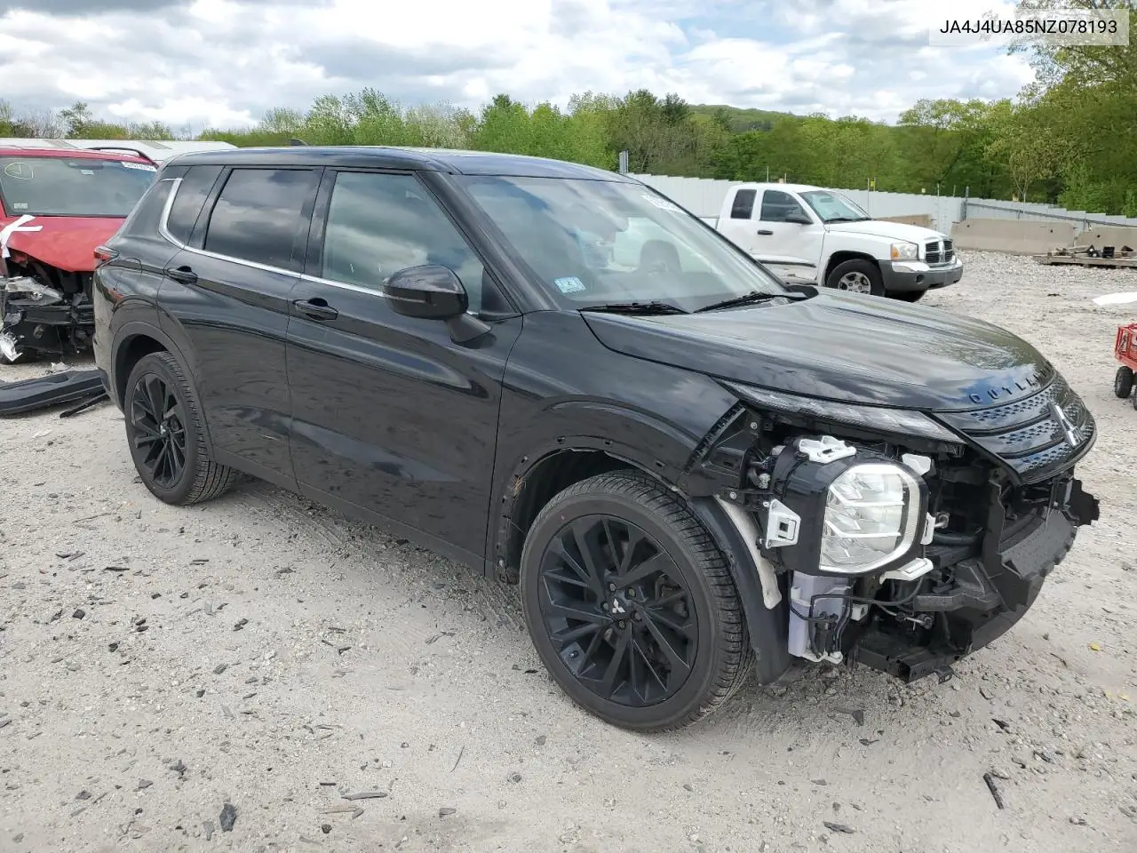 2022 Mitsubishi Outlander Se VIN: JA4J4UA85NZ078193 Lot: 56661845
