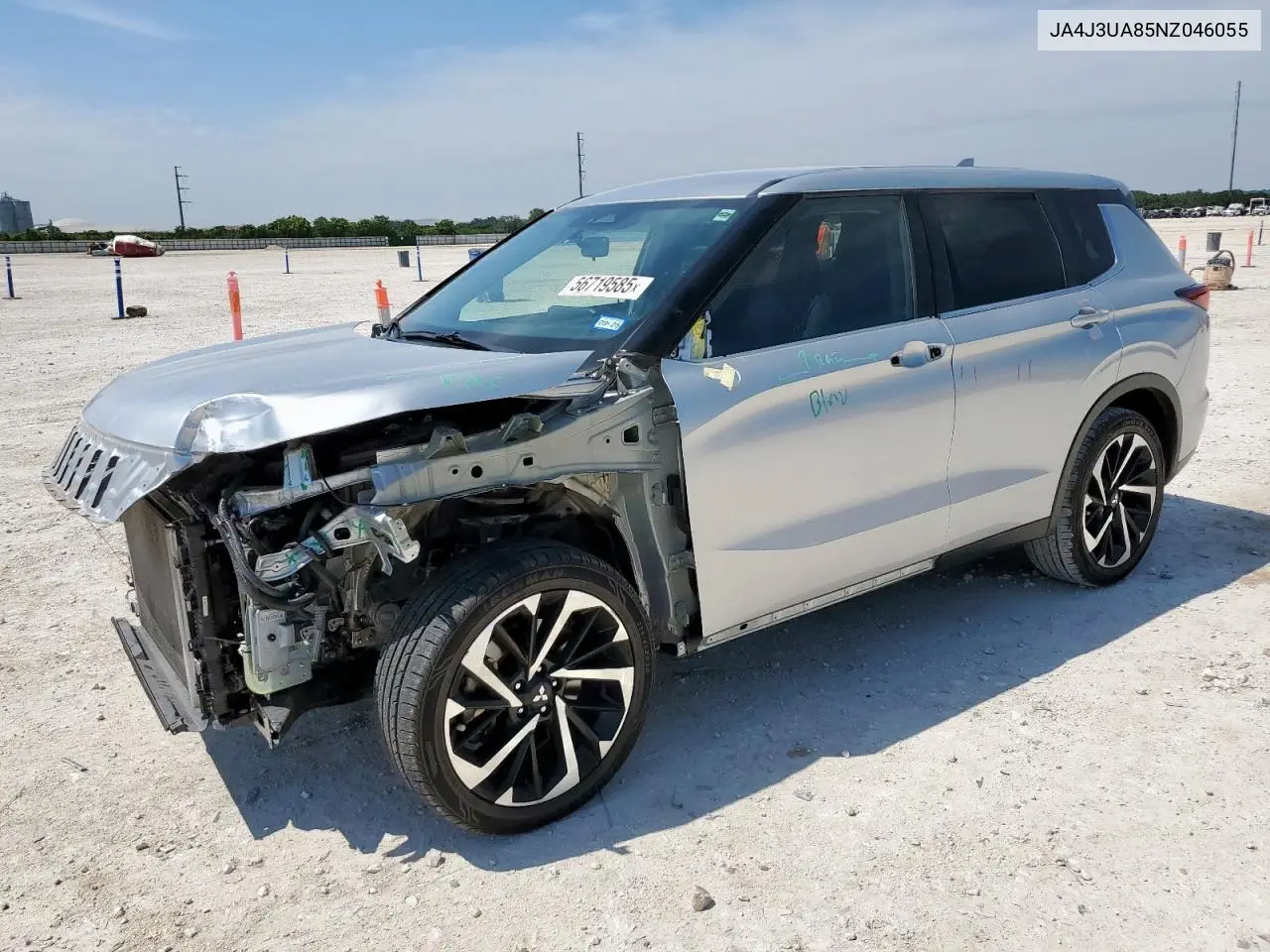2022 Mitsubishi Outlander Se VIN: JA4J3UA85NZ046055 Lot: 56719585