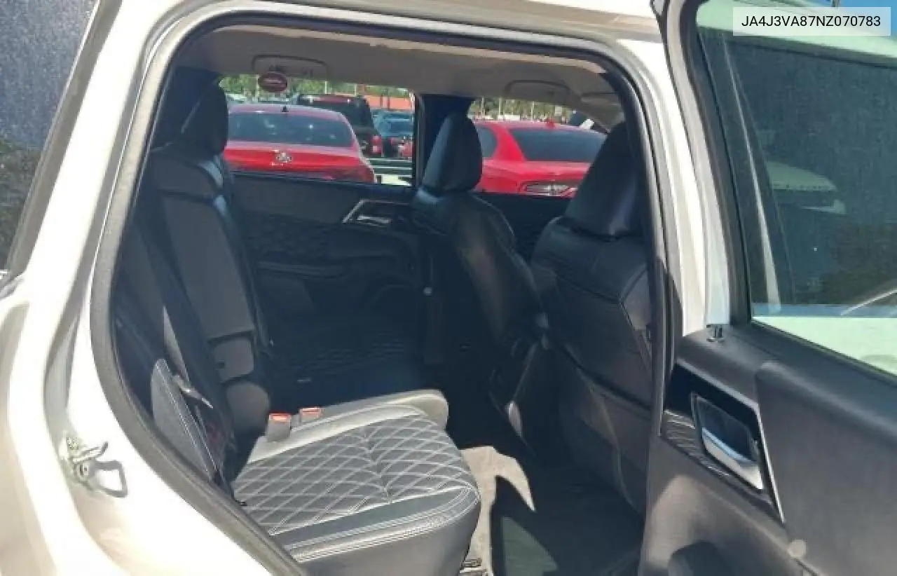 2022 Mitsubishi Outlander Sel VIN: JA4J3VA87NZ070783 Lot: 57290945