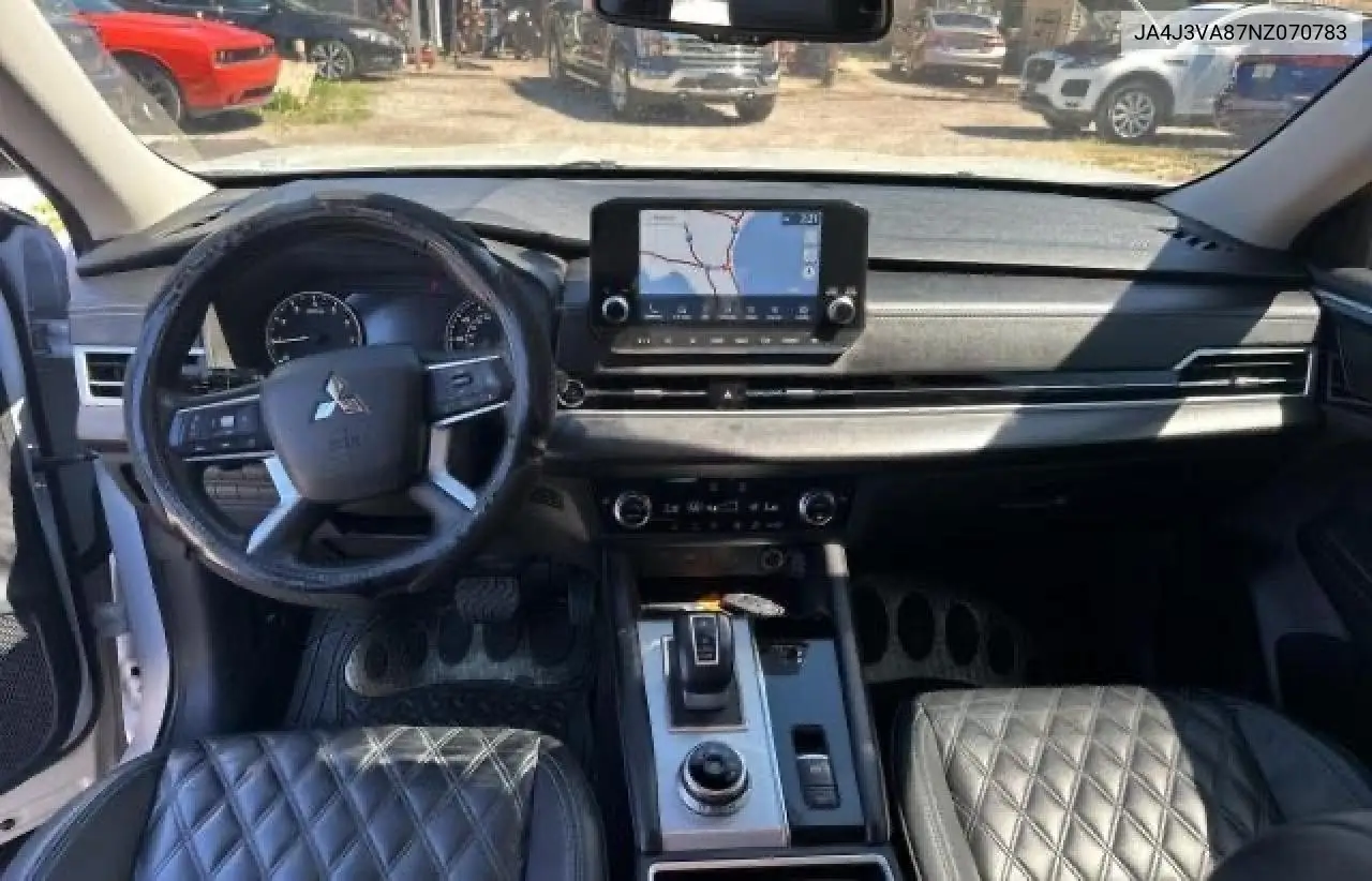 2022 Mitsubishi Outlander Sel VIN: JA4J3VA87NZ070783 Lot: 57290945
