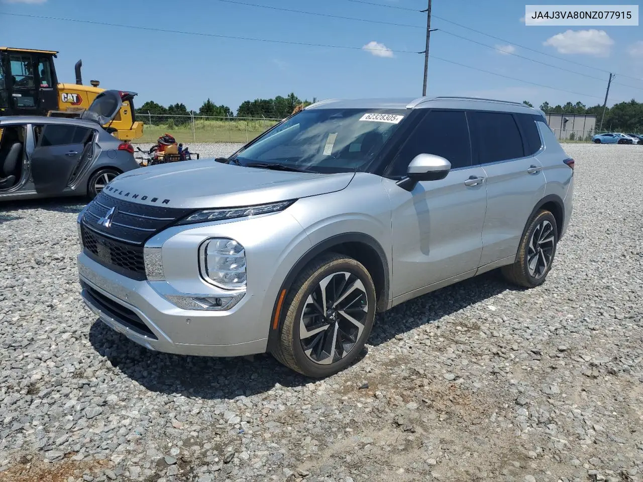 2022 Mitsubishi Outlander Sel VIN: JA4J3VA80NZ077915 Lot: 62328305