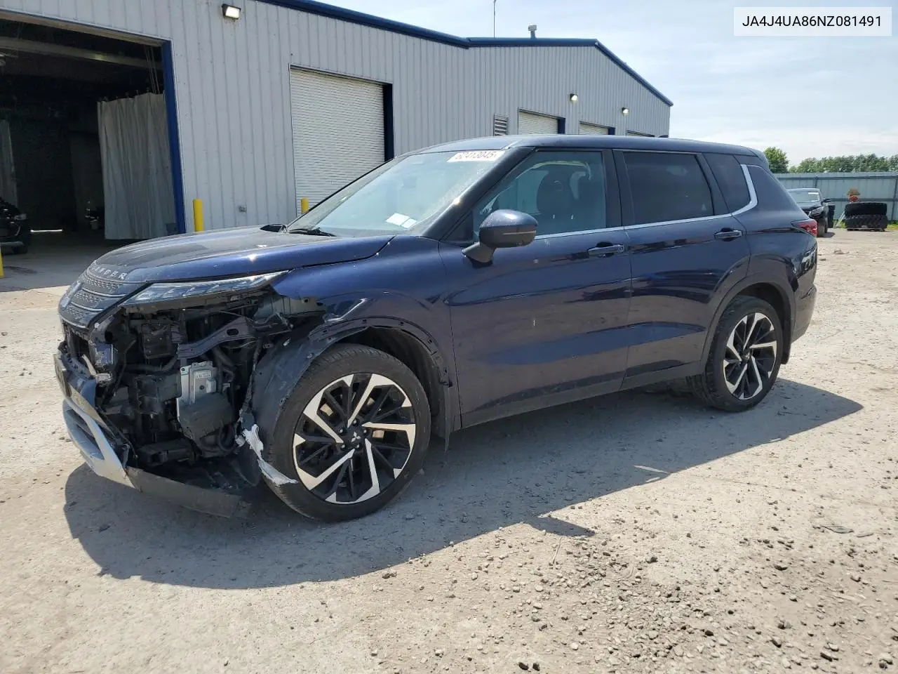 2022 Mitsubishi Outlander Se VIN: JA4J4UA86NZ081491 Lot: 62413045