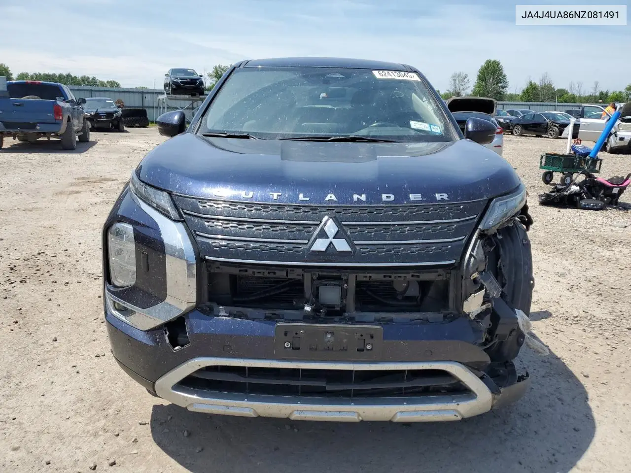 2022 Mitsubishi Outlander Se VIN: JA4J4UA86NZ081491 Lot: 62413045
