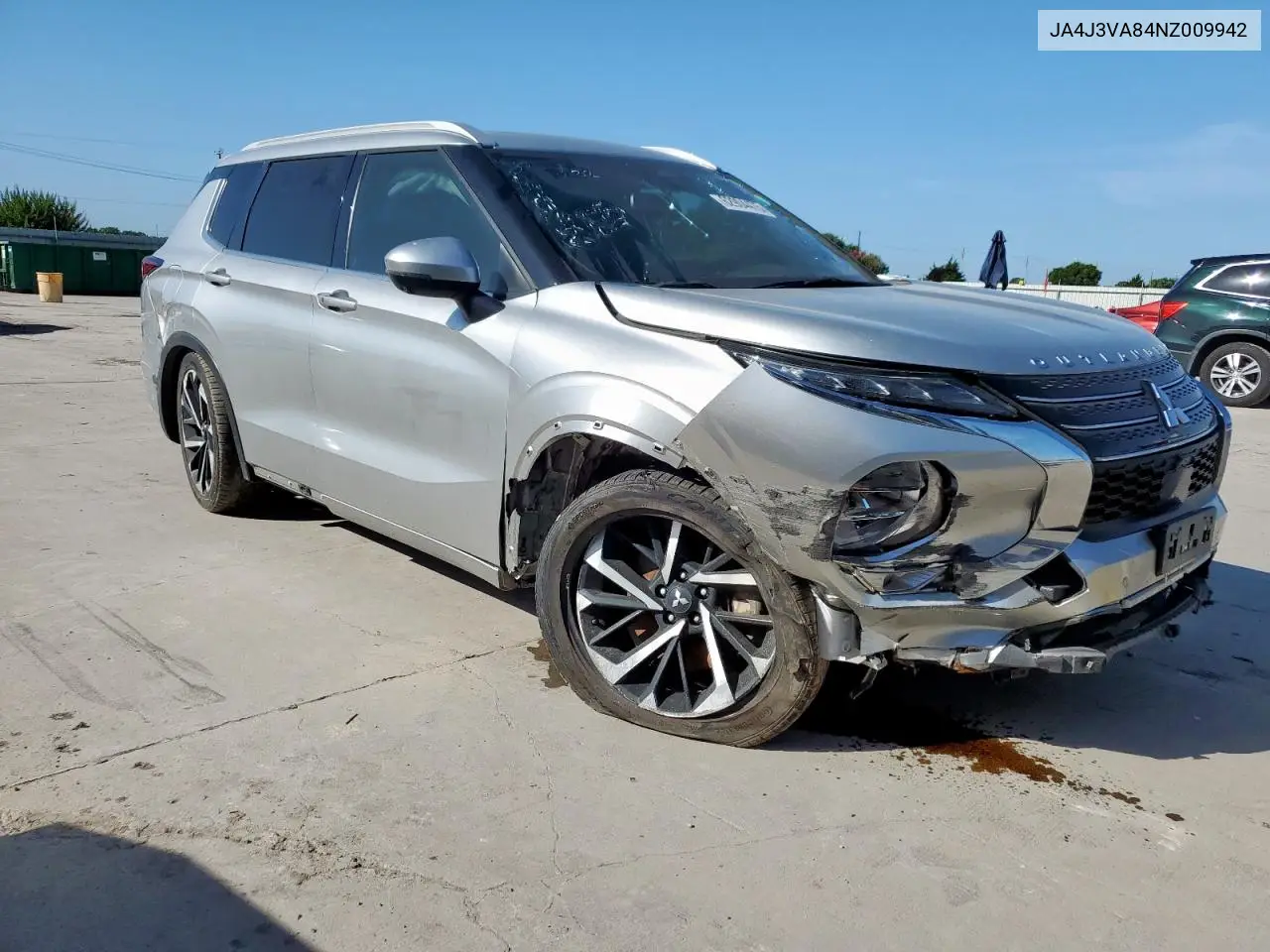 2022 Mitsubishi Outlander Sel VIN: JA4J3VA84NZ009942 Lot: 62904475