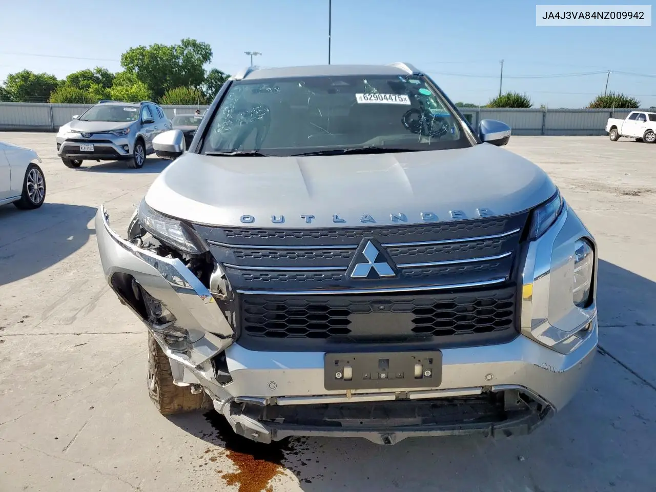 2022 Mitsubishi Outlander Sel VIN: JA4J3VA84NZ009942 Lot: 62904475