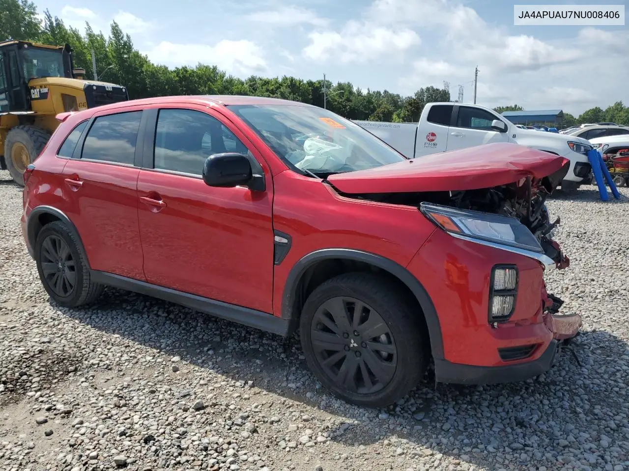 2022 Mitsubishi Outlander Sport Es VIN: JA4APUAU7NU008406 Lot: 62915735