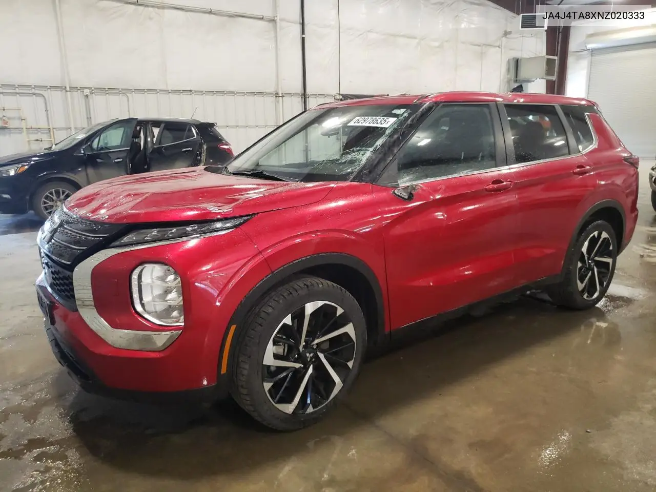2022 Mitsubishi Outlander Es VIN: JA4J4TA8XNZ020333 Lot: 62978635