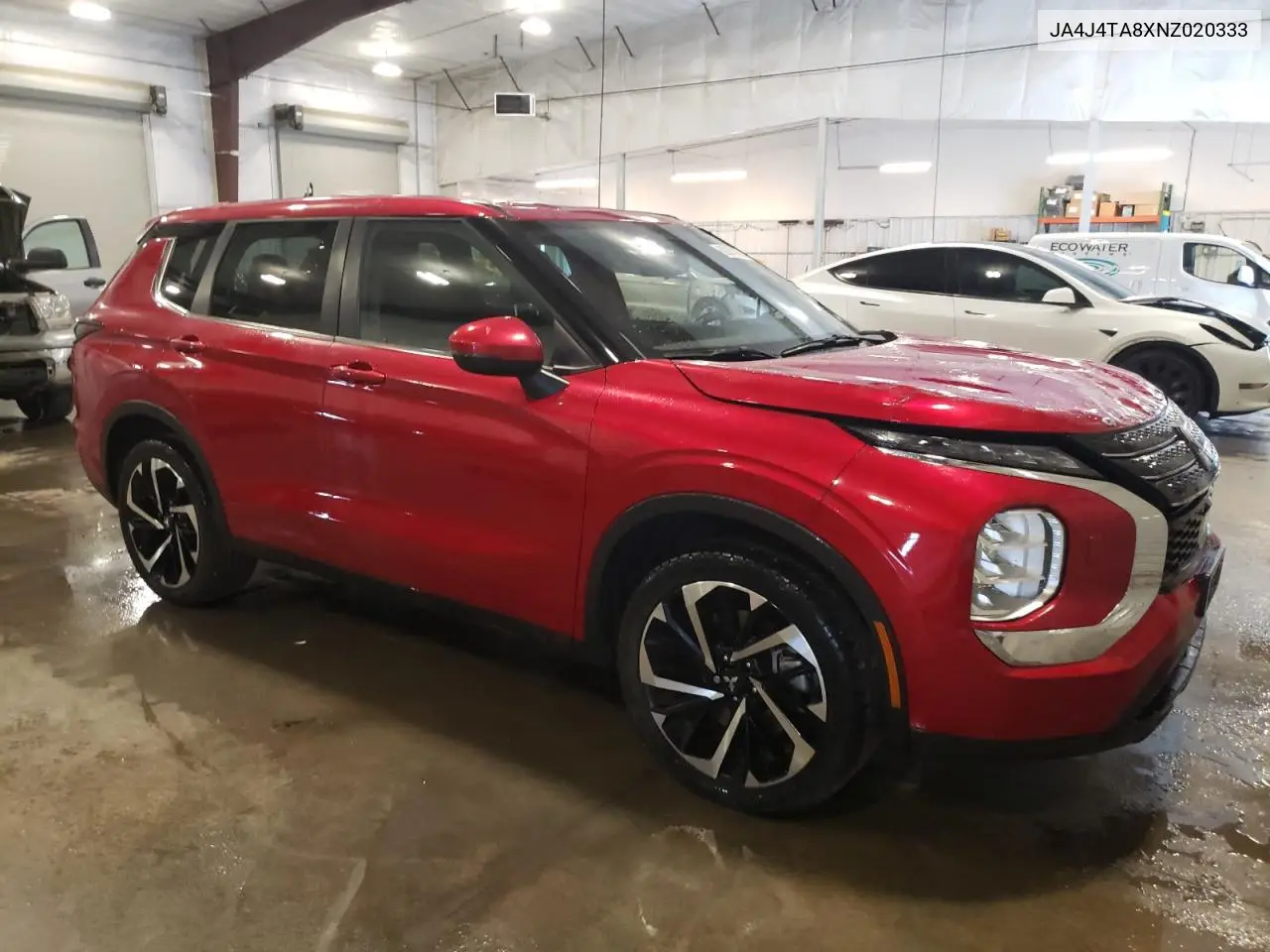 2022 Mitsubishi Outlander Es VIN: JA4J4TA8XNZ020333 Lot: 62978635