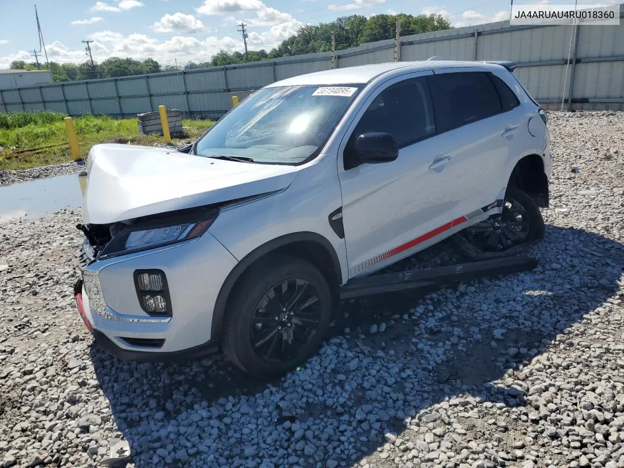 2024 Mitsubishi Outlander Sport S/Se VIN: JA4ARUAU4RU018360 Lot: 56194895