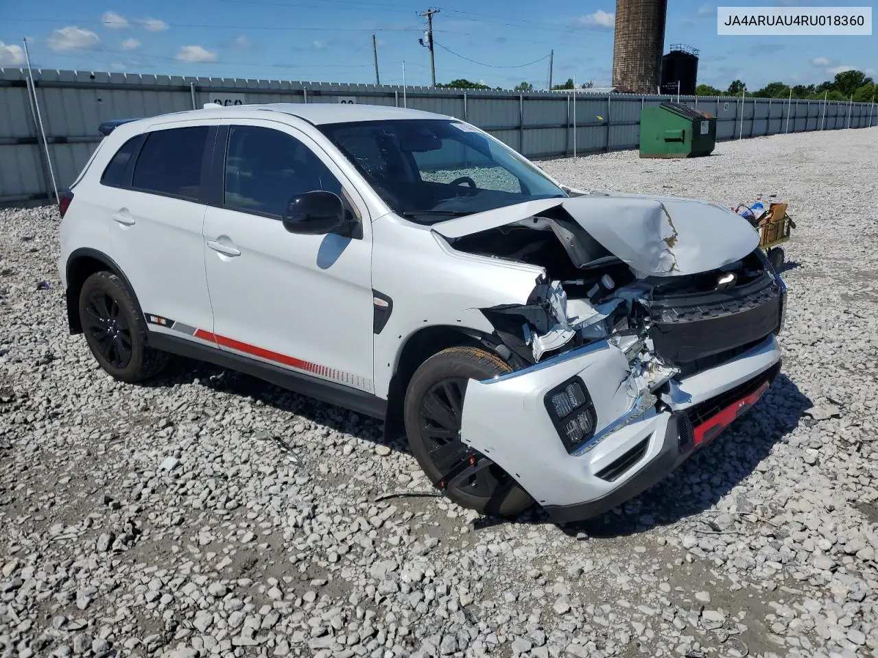 2024 Mitsubishi Outlander Sport S/Se VIN: JA4ARUAU4RU018360 Lot: 56194895
