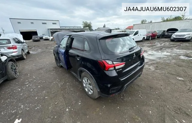 2021 Mitsubishi Rvr Es VIN: JA4AJUAU6MU602307 Lot: 65747504
