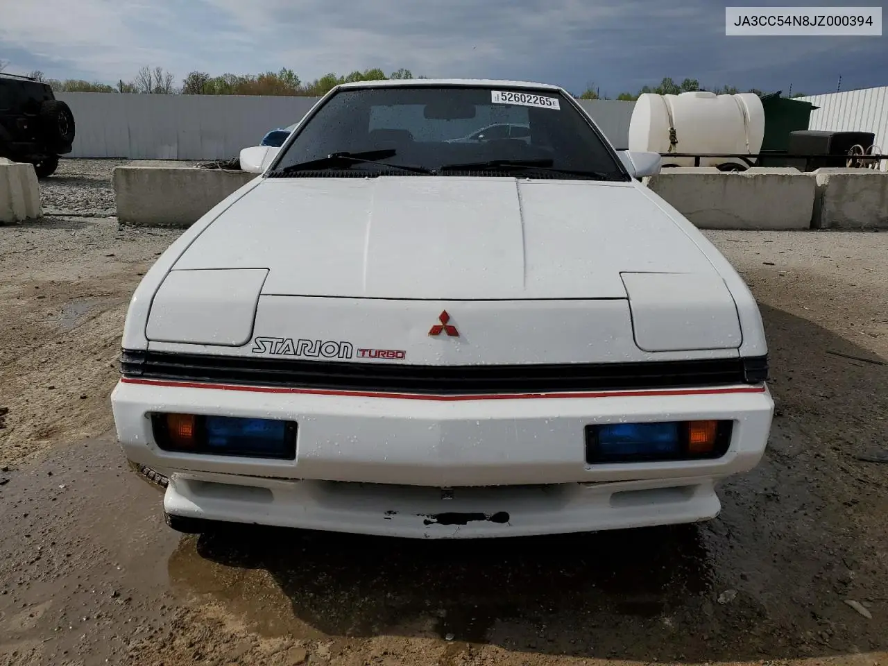 1988 Mitsubishi Starion VIN: JA3CC54N8JZ000394 Lot: 52602265
