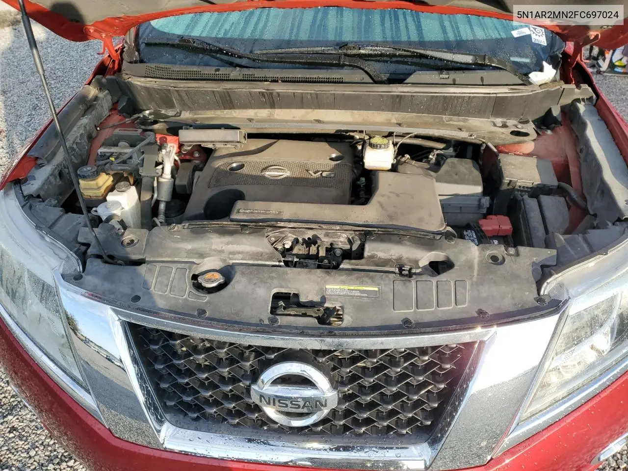 2015 Nissan Pathfinder S VIN: 5N1AR2MN2FC697024 Lot: 61791855