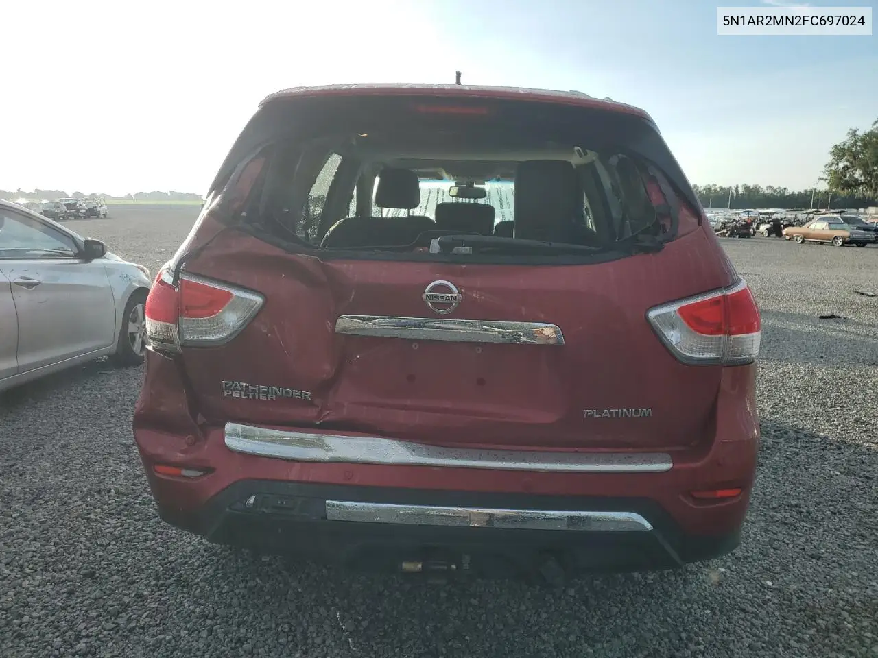 2015 Nissan Pathfinder S VIN: 5N1AR2MN2FC697024 Lot: 61791855
