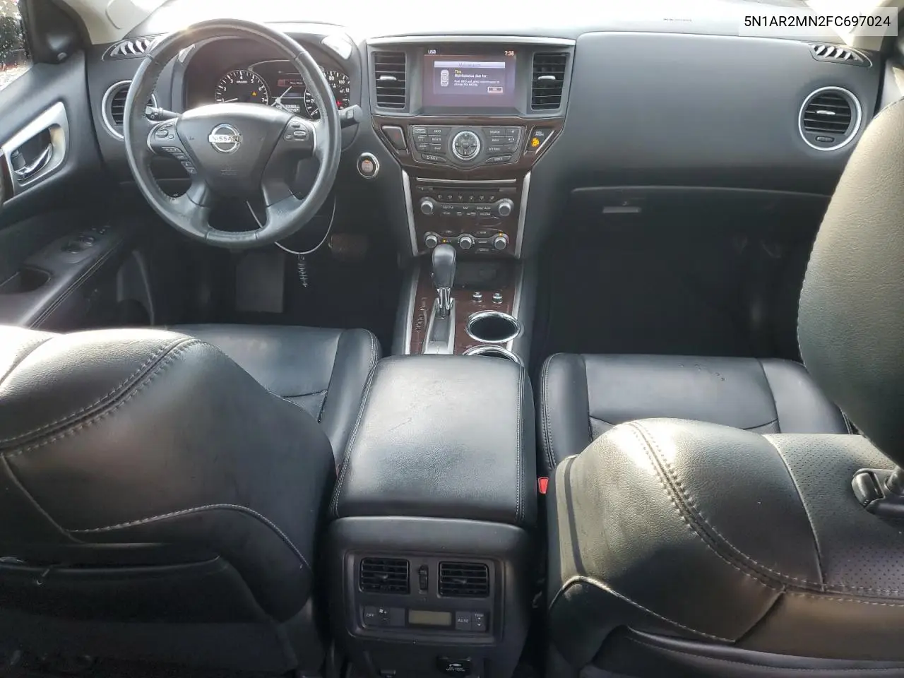 2015 Nissan Pathfinder S VIN: 5N1AR2MN2FC697024 Lot: 61791855