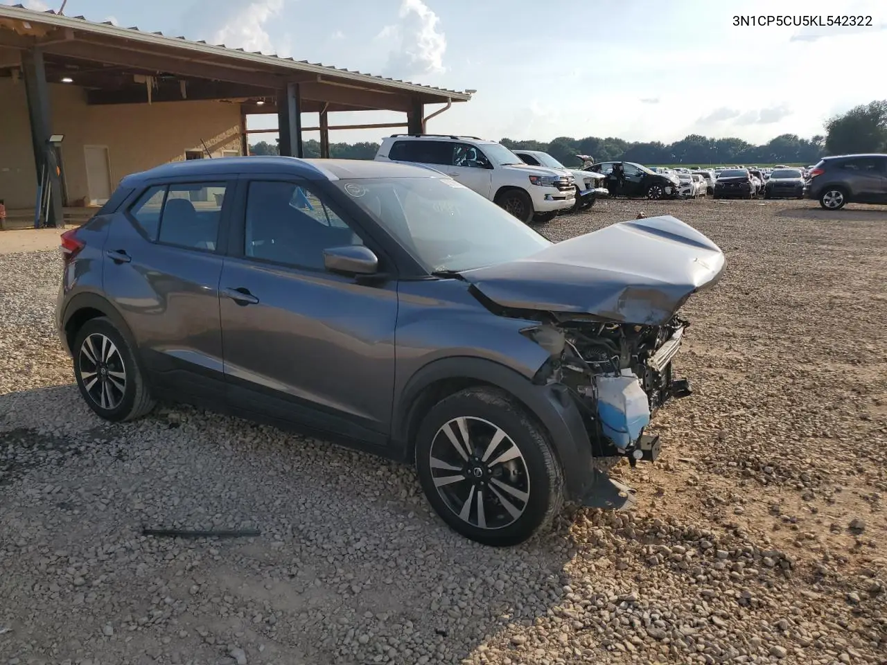 2019 Nissan Kicks S VIN: 3N1CP5CU5KL542322 Lot: 62188515