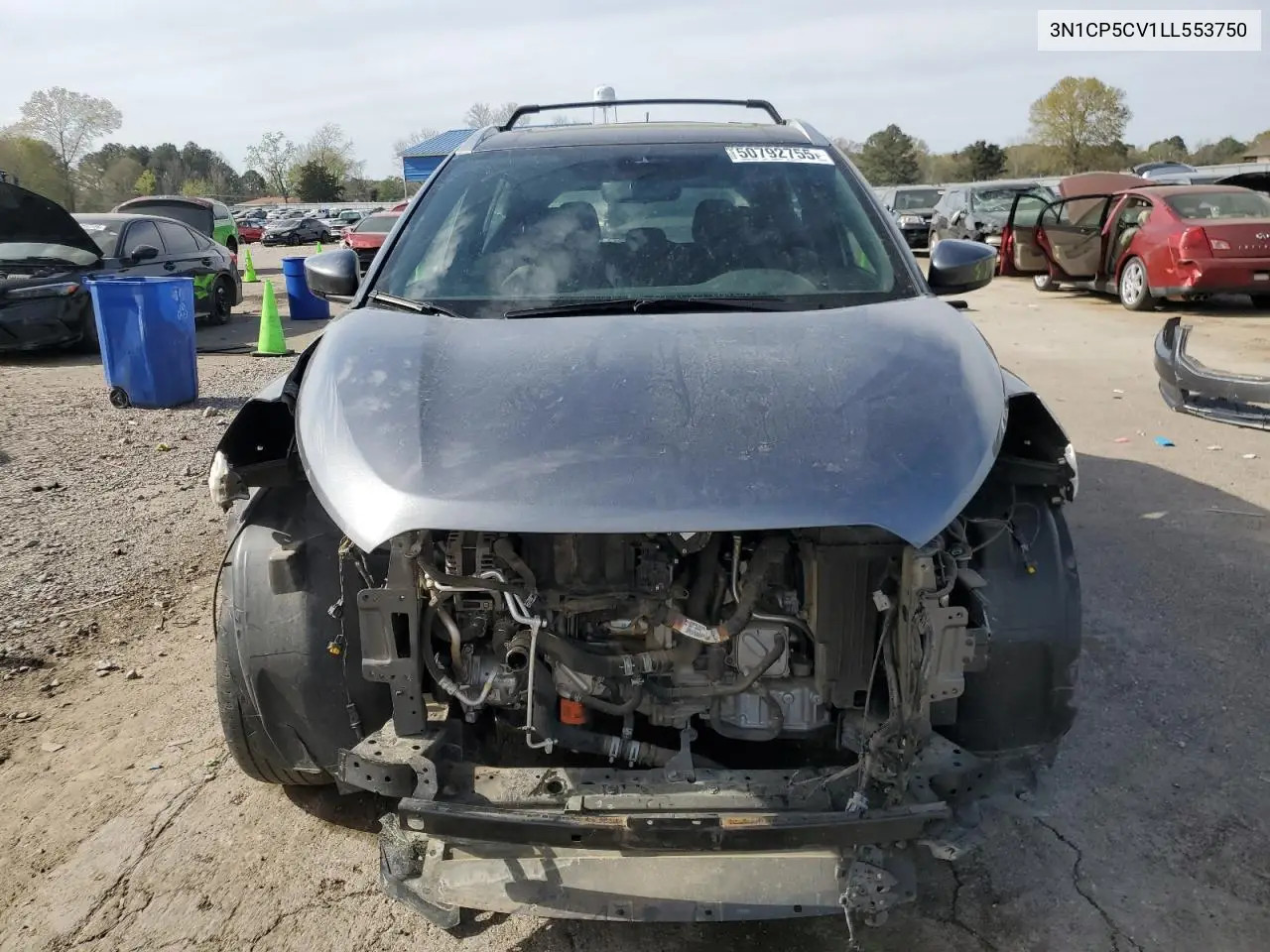 2020 Nissan Kicks Sv VIN: 3N1CP5CV1LL553750 Lot: 50792755