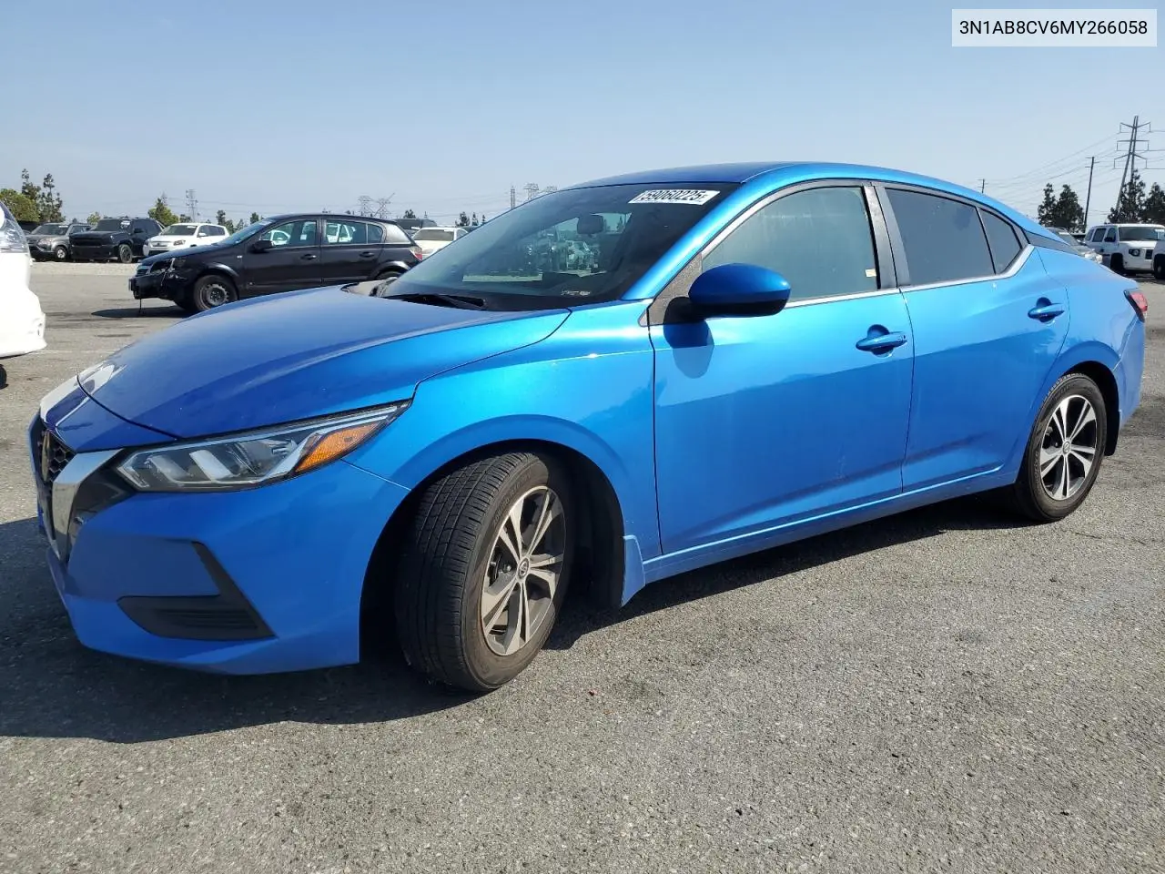 2021 Nissan Sentra Sv VIN: 3N1AB8CV6MY266058 Lot: 59060225