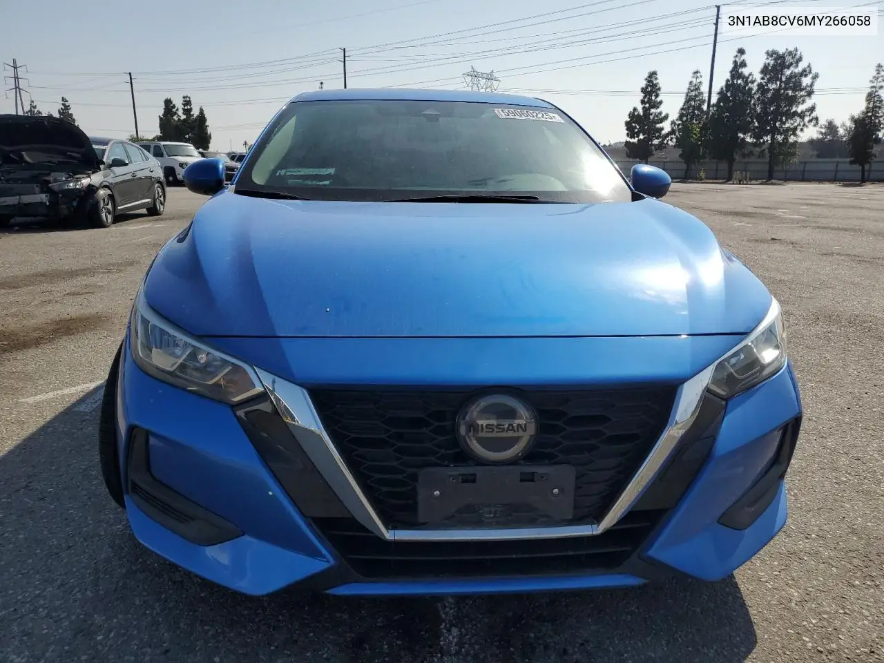 2021 Nissan Sentra Sv VIN: 3N1AB8CV6MY266058 Lot: 59060225
