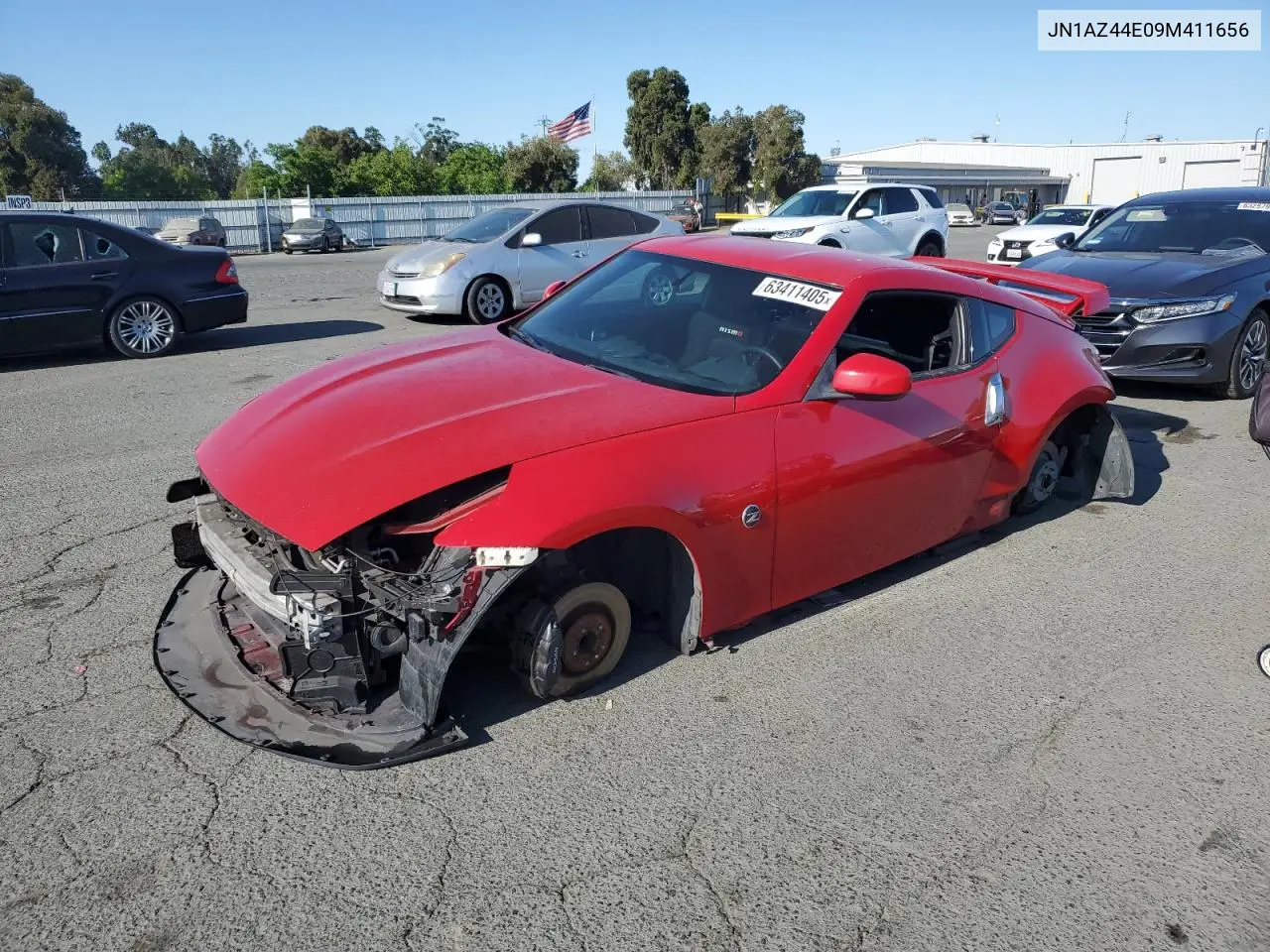 2009 Nissan 370Z VIN: JN1AZ44E09M411656 Lot: 63411405