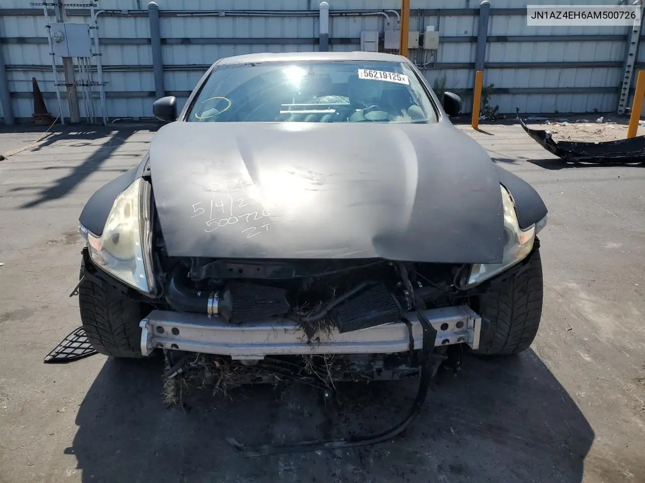 2010 Nissan 370Z VIN: JN1AZ4EH6AM500726 Lot: 56219125