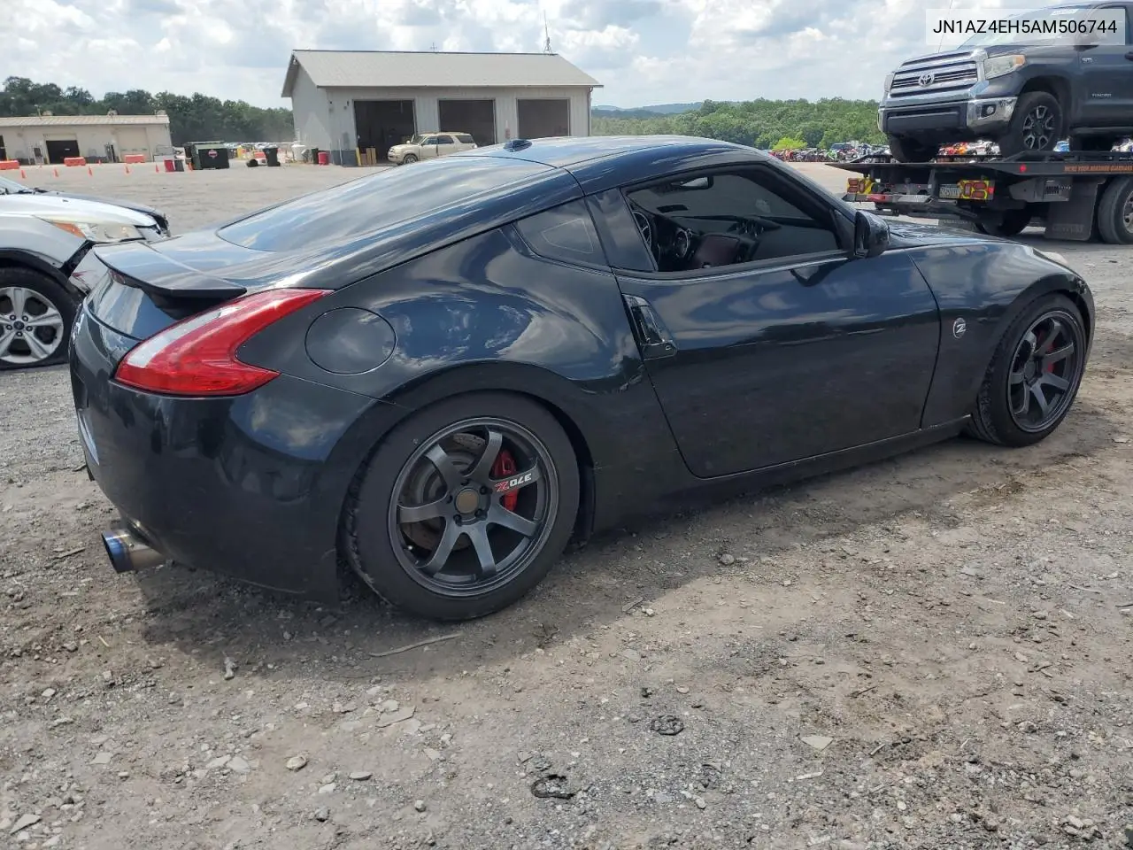2010 Nissan 370Z VIN: JN1AZ4EH5AM506744 Lot: 62328805