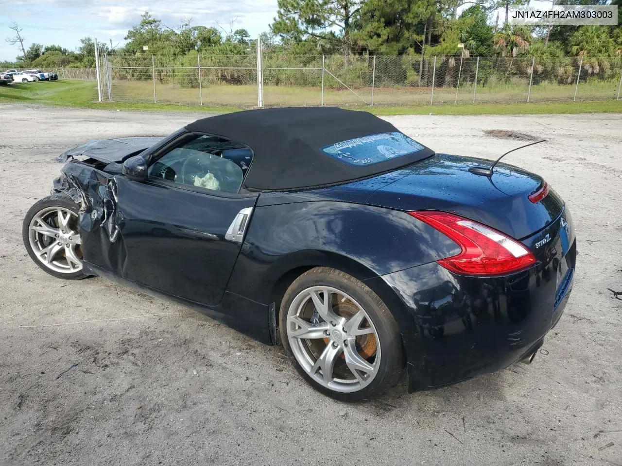2010 Nissan 370Z VIN: JN1AZ4FH2AM303003 Lot: 62659875