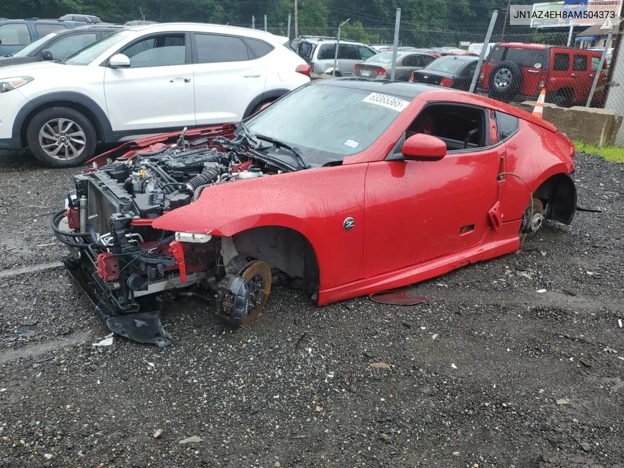 2010 Nissan 370Z VIN: JN1AZ4EH8AM504373 Lot: 63365365