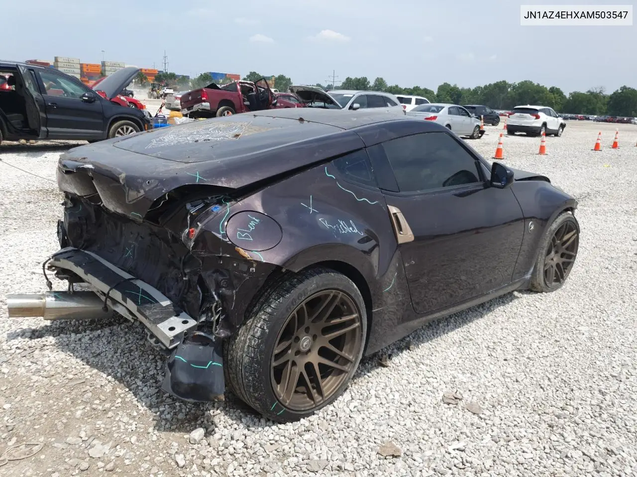 2010 Nissan 370Z VIN: JN1AZ4EHXAM503547 Lot: 65055555