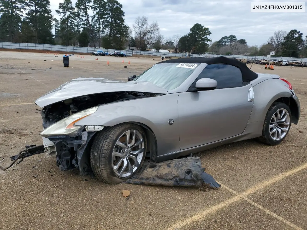 2010 Nissan 370Z VIN: JN1AZ4FH0AM301315 Lot: 86204894