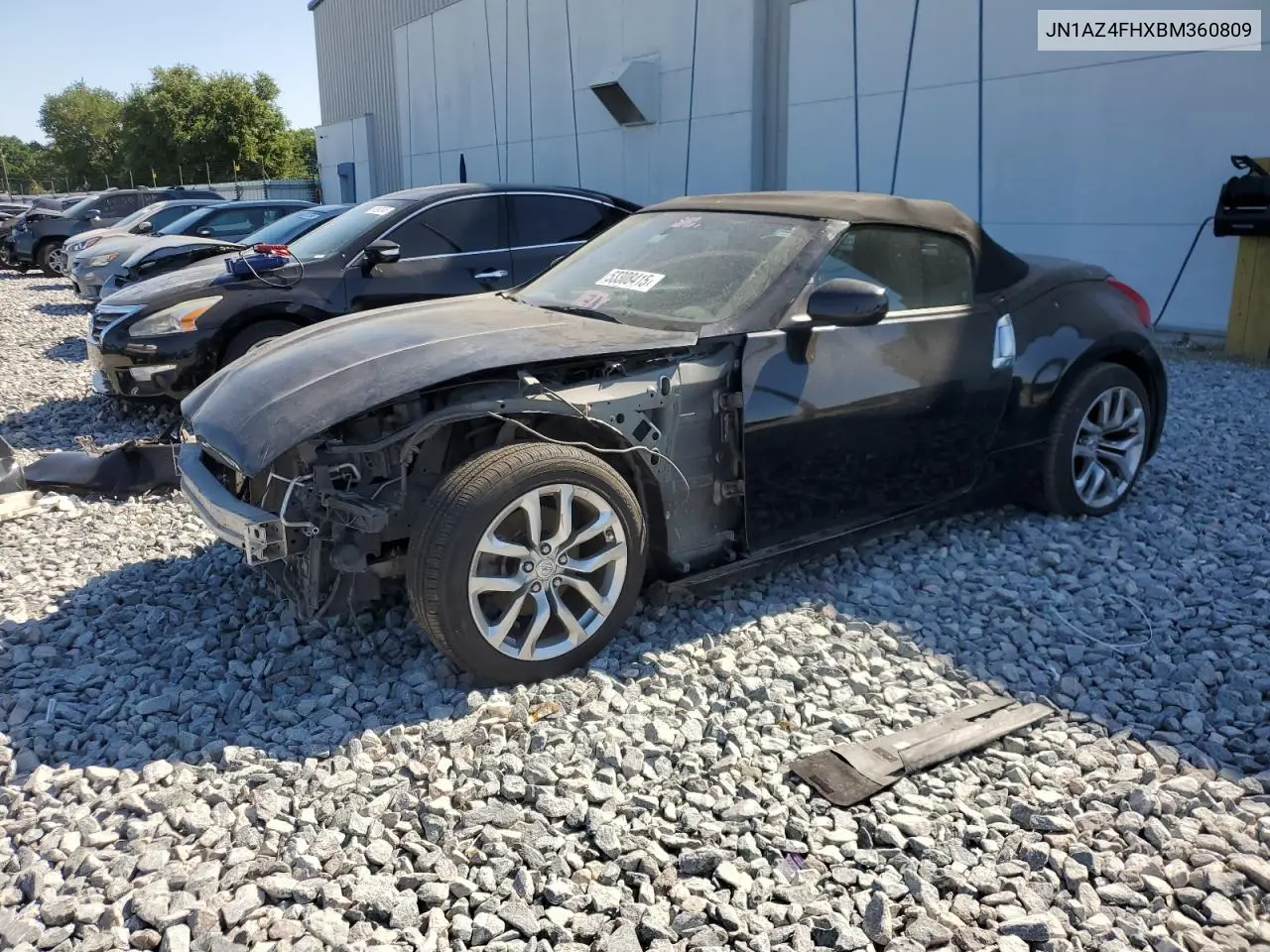 2011 Nissan 370Z Base VIN: JN1AZ4FHXBM360809 Lot: 53308415
