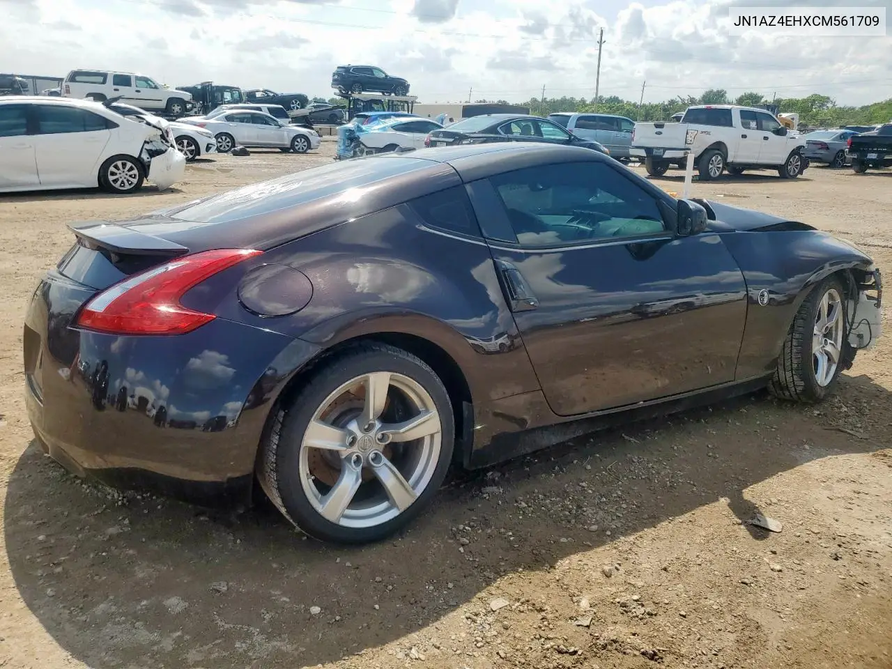 2012 Nissan 370Z Base VIN: JN1AZ4EHXCM561709 Lot: 58608955
