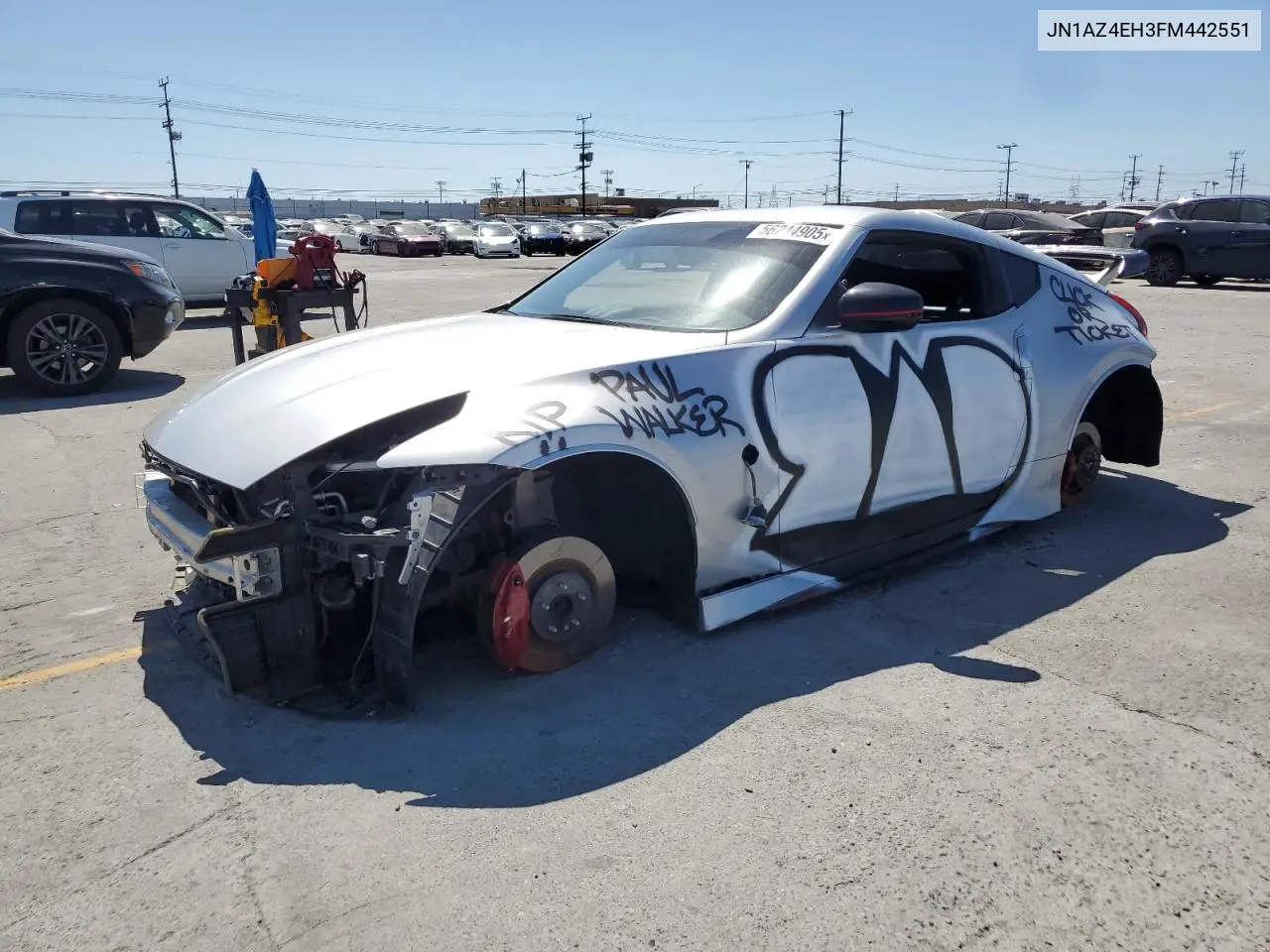 2015 Nissan 370Z Base VIN: JN1AZ4EH3FM442551 Lot: 56244905