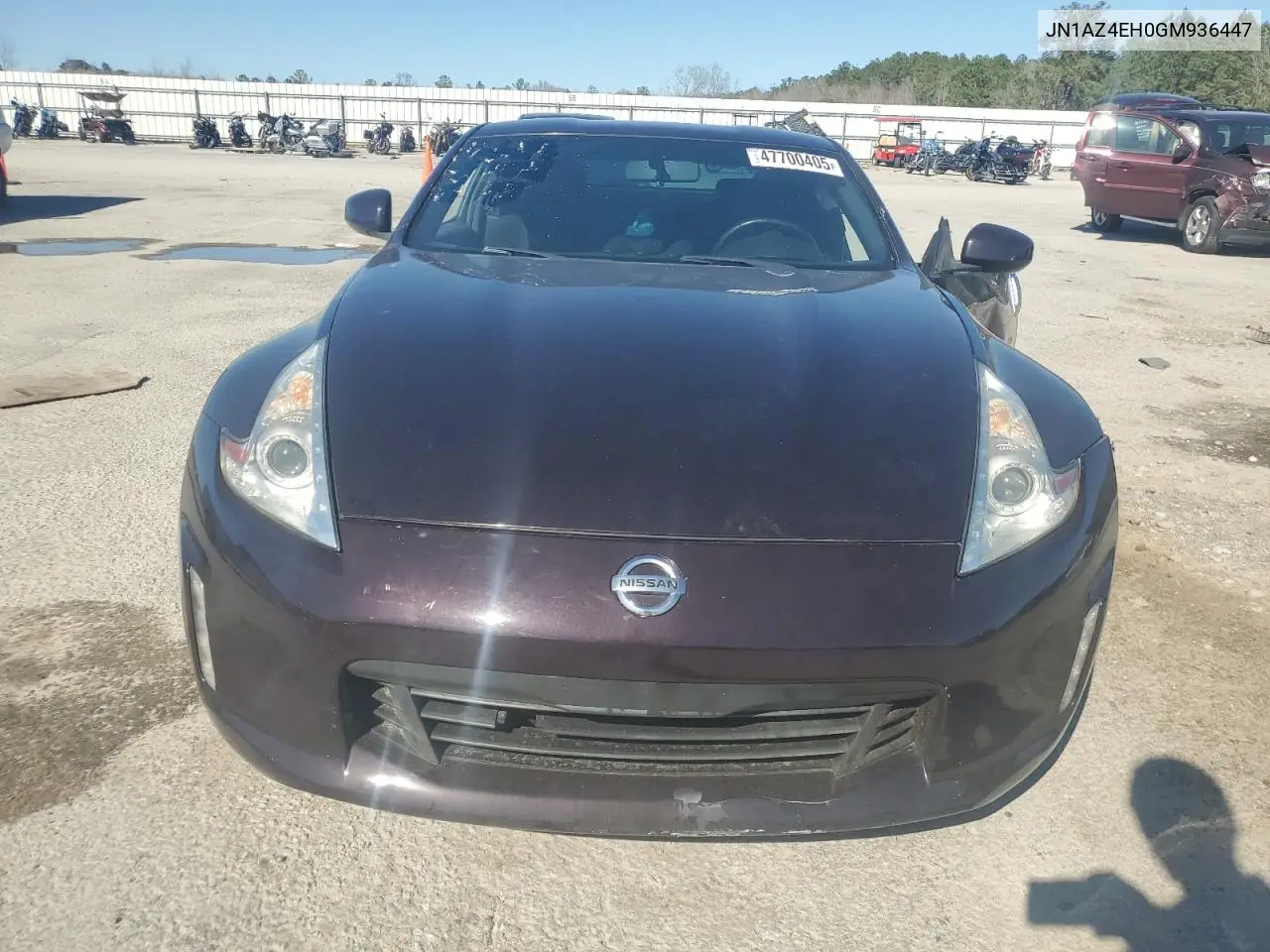 2016 Nissan 370Z Base VIN: JN1AZ4EH0GM936447 Lot: 47700405