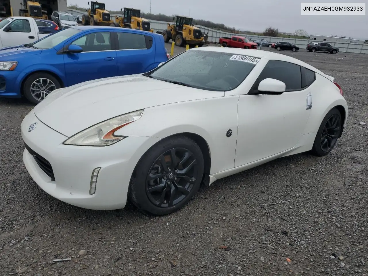 2016 Nissan 370Z Base VIN: JN1AZ4EH0GM932933 Lot: 51860105